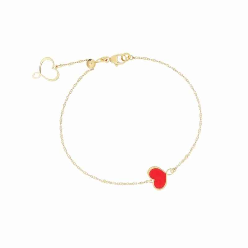 BRACCIALE CUORE ROSSO DONNA MAMAN ET SOPHIE LOGO