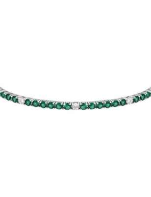 BRACCIALE TENNIS ZIRCONI BIANCHI E VERDI DONNA MORELLATO  SAIW232 MORELLATO