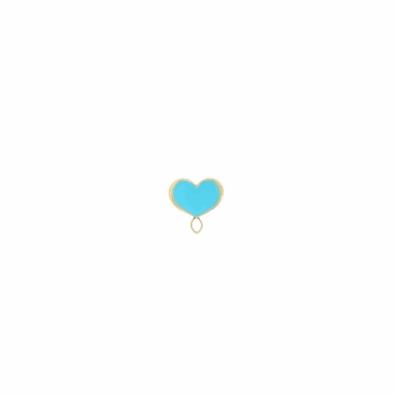ORECCHINO A LOBO CUORE AZZURRO MAMAN ET SOPHIE