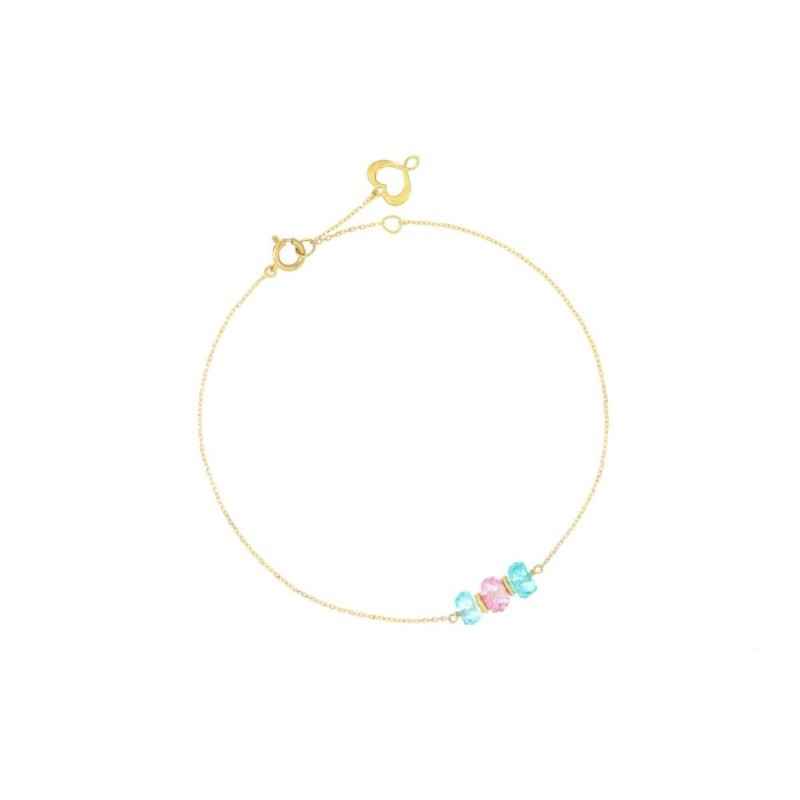 BRACCIALE 18KT APATITE E TOPAZIO ROSA MAMAN ET SOPHIE