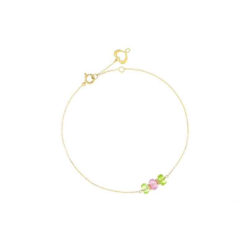 BRACCIALE 18KT PERIDOTO E TOPAZIO MAMAN ET SOPHIE