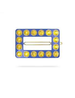 FERMAGLIO RETTANGOLARE BLU DONNA SWAROVSKI 5623076 SWAROVSKI