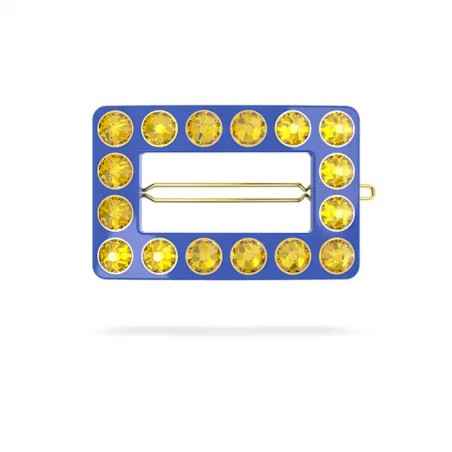 FERMAGLIO RETTANGOLARE BLU DONNA SWAROVSKI 5623076 SWAROVSKI
