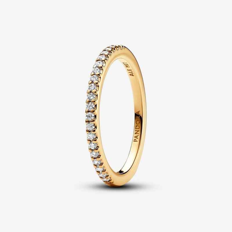 ANELLO PAVE' FASCIA SOTTILE PLACCATO ORO MIS.56 DONNA PANDORA ANELLO PAVE' FASCIA SOTTILE PLACCATO ORO MIS.56 DONNA PANDORA