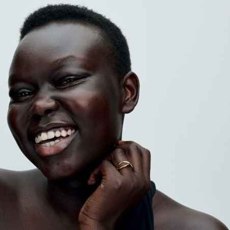 ANELLO INFINITO LINEA SINUOSA PLACCATO ORO MIS.56  PANDORA 