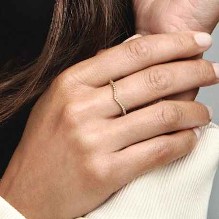 ANELLO DESIDERIO SCINTILLANTE PLACCATO ORO MIS.54 PANDORA