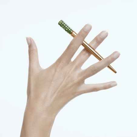PENNA SFERA VERDE PLACCATA COLOR ORO LUCENT DONNA SWAROVSKI 