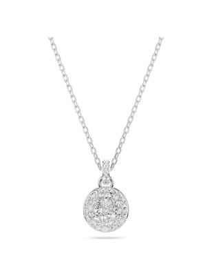 COLLANA METEORA BIANCA PLACCATA RODIO DONNA SWAROVSKI 