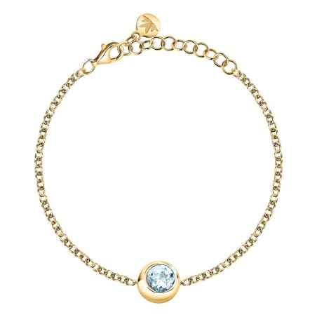 BRACCIALE TOPAZIO BLU DORATO TESORI ETERNI DONNA MORELLATO  SAXN10 Morellato