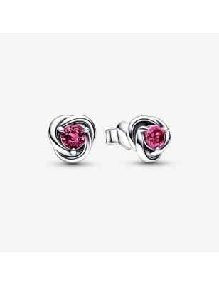 ORECCHINI CERCHI ETERNI ROSA OTTOBRE DONNA PANDORA  292334C05 Pandora