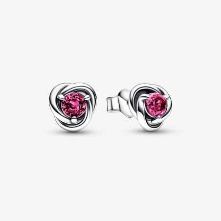 ORECCHINI CERCHI ETERNI ROSA OTTOBRE DONNA PANDORA  292334C05 Pandora
