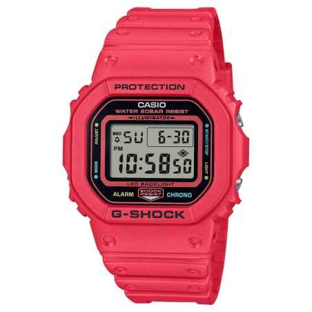 OROLOGIO ROSSO VIVACE IN RESINA A BASE BIO UOMO CASIO G-SHOCK DW-5600EP-4ER Casio
