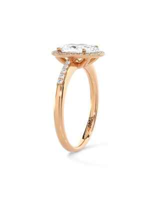 ANELLO ORO ROSA DIAMANTI COLTIVATI DONNA AMA  AMA-AN-302-16 AMA