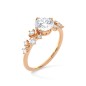 ANELLO ORO ROSA DIAMANTI COLTIVATI DONNA AMA 