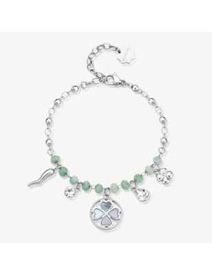 BRACCIALE PORTAFORTUNA QUADRIFOGLIO BROSWAY CHAKRA - category_name - XDMG De Marchi Gianotti
