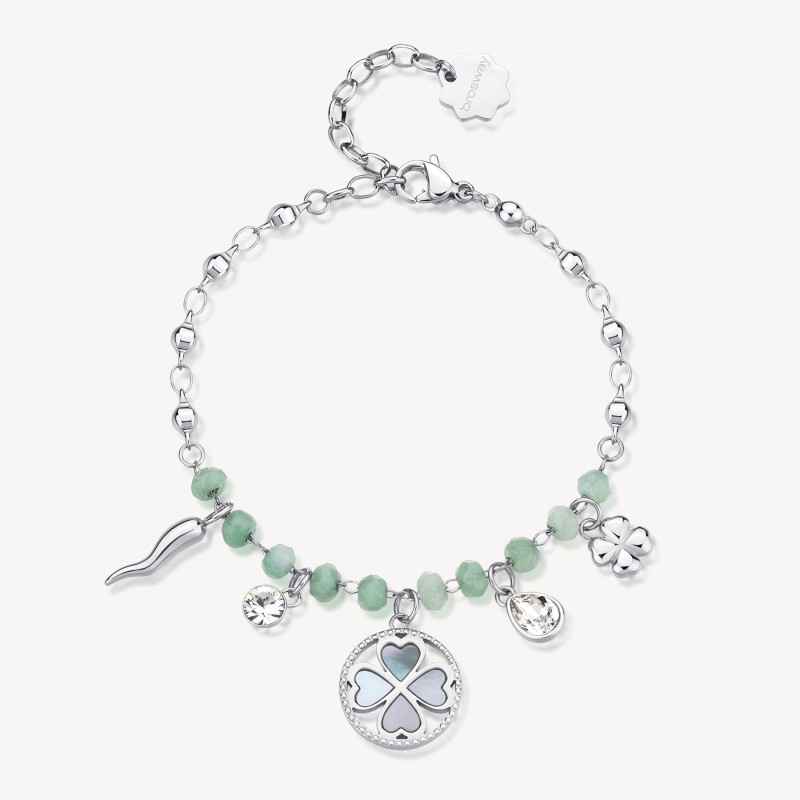 BRACCIALE PORTAFORTUNA QUADRIFOGLIO BROSWAY CHAKRA