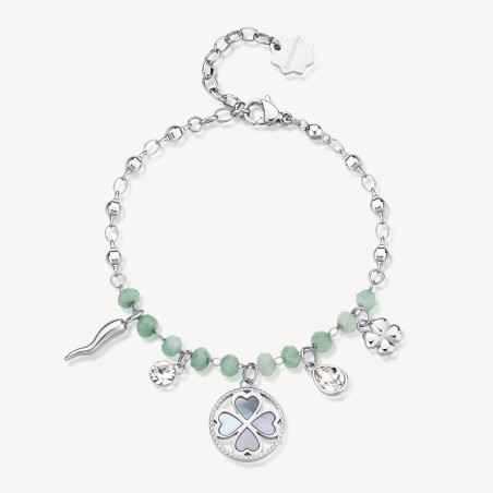 BRACCIALE PORTAFORTUNA QUADRIFOGLIO BROSWAY CHAKRA - category_name - XDMG De Marchi Gianotti