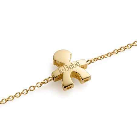 BRACCIALE BIMBO ORO GIALLO I TESORINI BIG DONNA LE BEBE' 