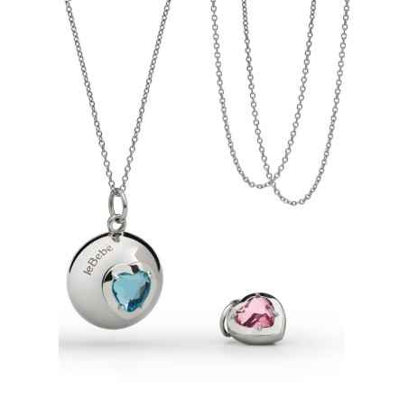 COLLANA ARGENTO DUE PIETRE COLORATE SUONAMORE DONNA LE BEBE'  SNM070 LE BEBE'
