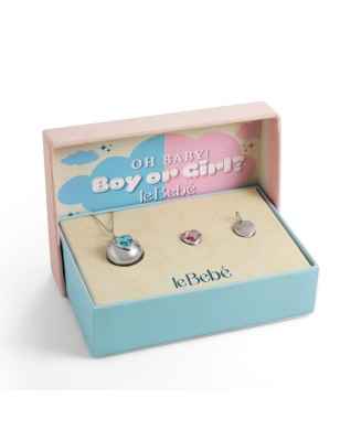 COLLANA ARGENTO DUE PIETRE COLORATE SUONAMORE DONNA LE BEBE'  SNM070 LE BEBE'