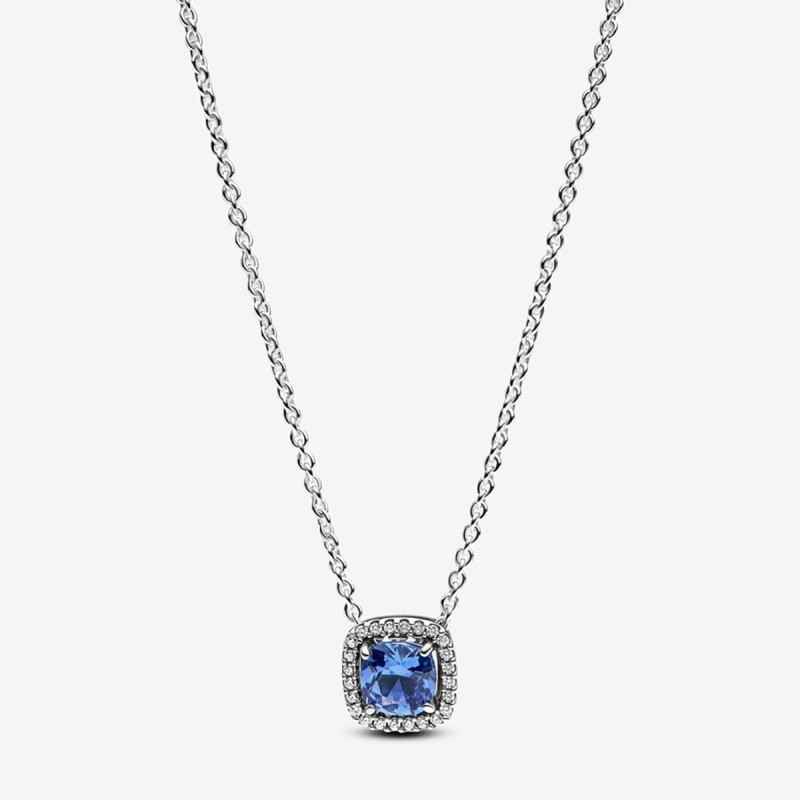 COLLANA PUNTO LUCE QUADRATO BLU DONNA PANDORA TIMELESS COLLANA PUNTO LUCE QUADRATO BLU DONNA PANDORA TIMELESS