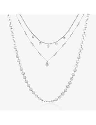 COLLANA LUNGA TRE FILI DONNA BROSWAY SYMPHONIA BYM109 Brosway