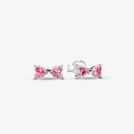 ORECCHINI FIOCCO LUMINOSO ROSA GRANDE DONNA PANDORA  293505C01 Pandora