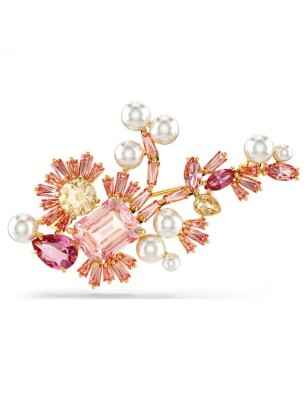 SPILLA GEMA CRYSTAL PEARL FIORE ROSA DONNA SWAROVSKI  5688478 SWAROVSKI