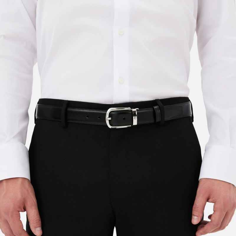 CINTURA PELLE NERA MARRONE UOMO MONTBLANC MEISTERSTUCK CINTURA PELLE NERA MARRONE UOMO MONTBLANC MEISTERSTUCK