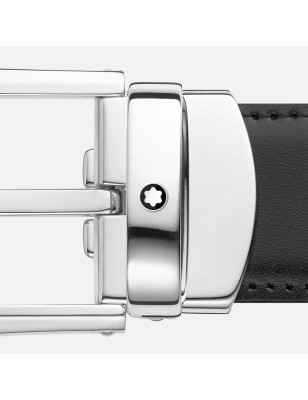 CINTURA PELLE NERA MARRONE UOMO MONTBLANC MEISTERSTUCK 114412 MONTBLANC