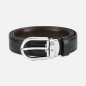 CINTURA REVERSIBILE PELLE NERA MARRONE 30MM UOMO MONTBLANC CINTURA REVERSIBILE PELLE NERA MARRONE 30MM UOMO MONTBLANC