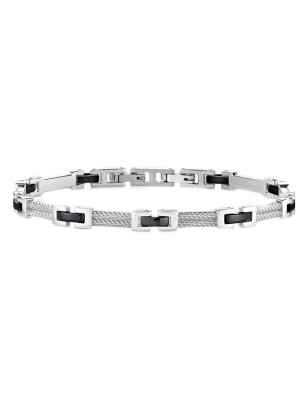 BRACCIALE ACCIAIO PVD NERO CROSS UOMO MORELLATO  SKR36 MORELLATO