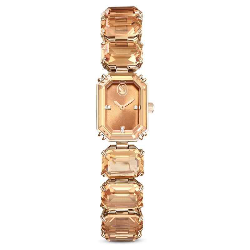 OROLOGIO BRACCIALETTO TAGLIO OCTAGON MARRONE SWAROVSKI OROLOGIO BRACCIALETTO TAGLIO OCTAGON MARRONE SWAROVSKI