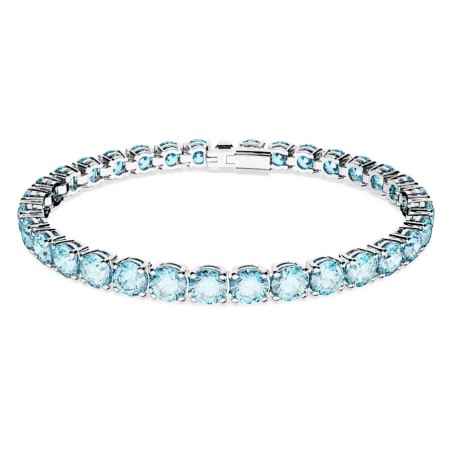 BRACCIALE TENNIS TAGLIO TONDO BLU M DONNA SWAROVSKI  5648928 Swarovski