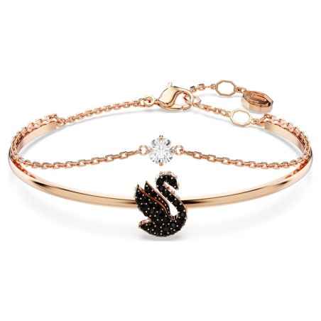 BRACCIALE RIGIDO SWAN CIGNO NERO SWAROVSKI 5678048 Swarovski