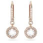 ORECCHINI PENDENTI TAGLIO TONDO PAVE' DONNA SWAROVSKI 