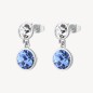 ORECCHINI PENDENTI CRISTALLI LIGHT SAPPHIRE SYMPHONIA BROSWAY