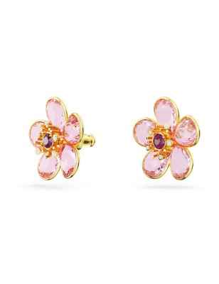 ORECCHINI A LOBO FLORERE FIORE ROSA DONNA SWAROVSKI  5656635 SWAROVSKI