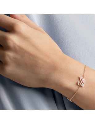 BRACCIALE CIGNO ROSA DAZZLING SWAN SWAROVSKI 5485877 Swarovski