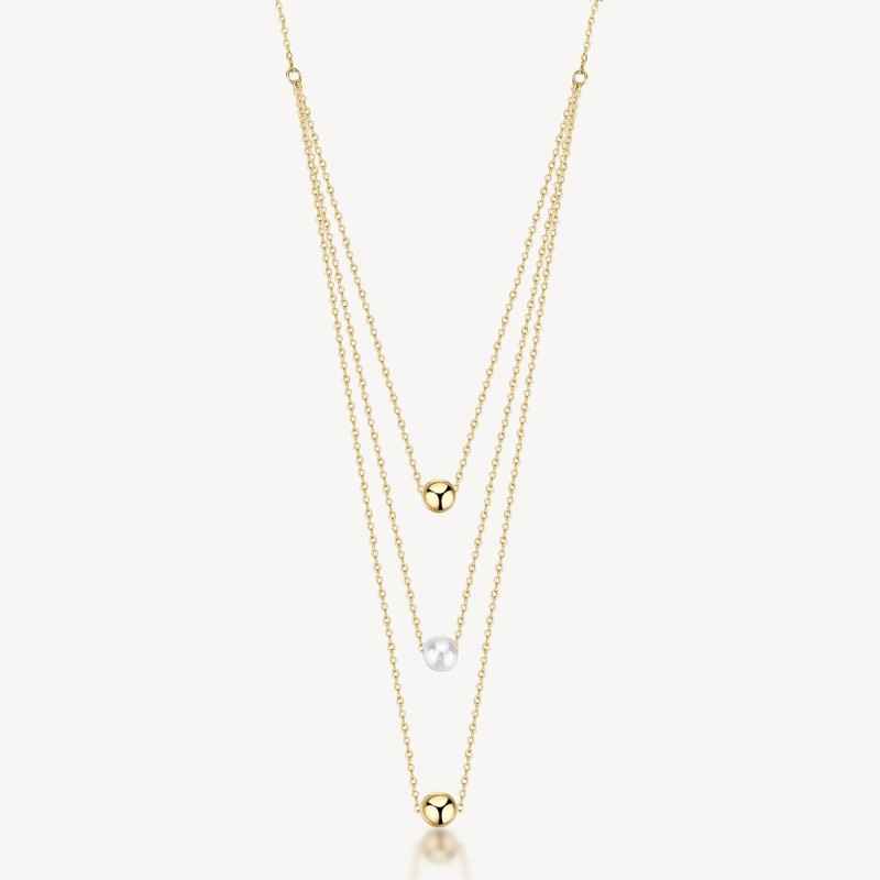COLLANA MULTIFILO ACCIAIO PVD ORO DONNA BROSWAY PERFECT