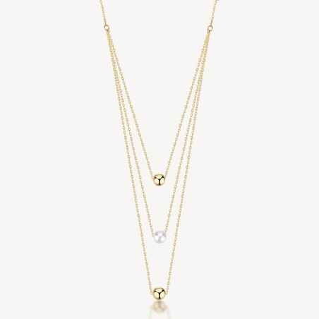 COLLANA MULTIFILO ACCIAIO PVD ORO DONNA BROSWAY PERFECT BPC08 Brosway