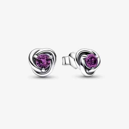 ORECCHINI CERCHI ETERNI VIOLA DONNA PANDORA  292334C02 PANDORA
