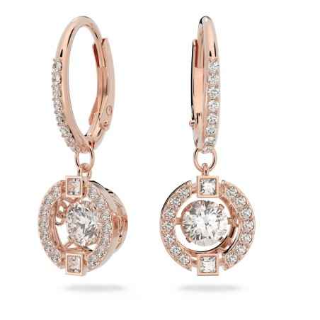 ORECCHINI PENDENTI TAGLIO TONDO DONNA SWAROVSKI SPARKLING DANCE 5504753 SWAROVSKI