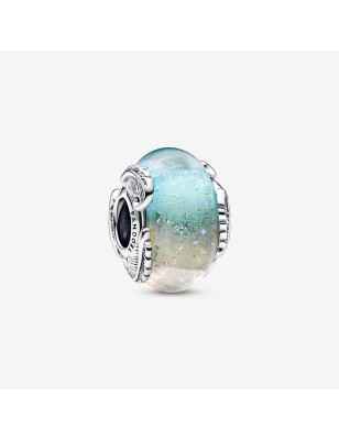 CHARM VETRO DI MURANO CIELO E PIUME DONNA PANDORA 