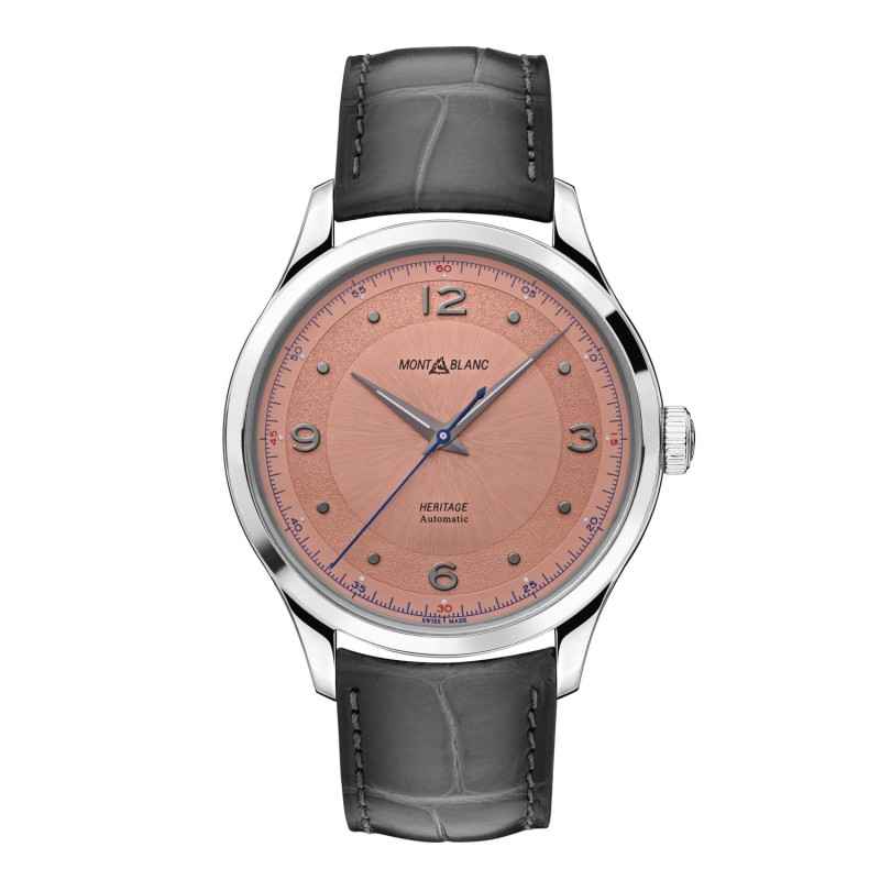 OROLOGIO AUTOMATICO QUADRANTE SALMONE UOMO MONTBLANC HERITAGE