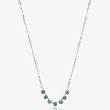 COLLANA SYMPHONIA ACCIAIO E CRISTALLI VERDI BROSWAY BYM160 Brosway