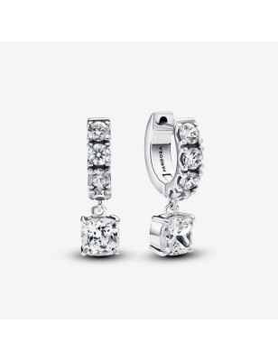 ORECCHINI CERCHI PUNTO LUCE E PAVÈ DONNA PANDORA TIMELESS 293547C01 Pandora