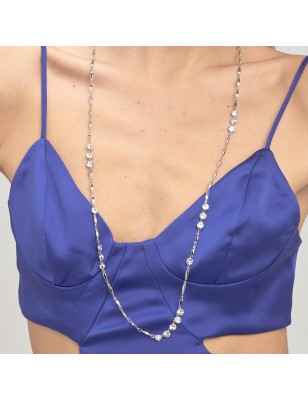 COLLANA LUNGA IN ACCIAIO E CRISTALLI DONNA BROSWAY  BFF154 Brosway