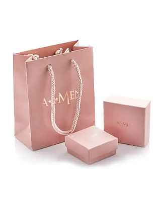 COLLANA MINI DOPPIA CROCE ZIRCONI BIANCHI E NERI DONNA AMEN  CLCRREBBNZ3 Amen