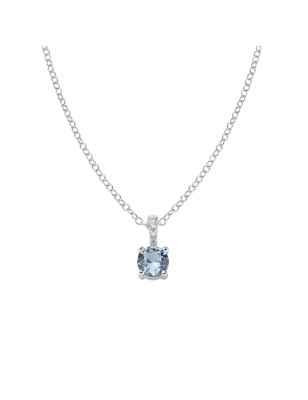 COLLANA PUNTO LUCE ACQUAMARINA DONNA AMEN  CLCIPBBACZ Amen